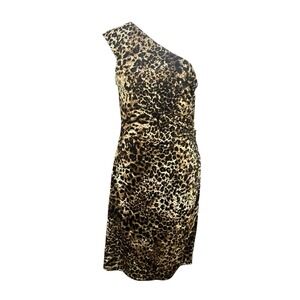 David Meister | Dresses | David Meister Oneshoulder Metallic Dress |  Poshmark